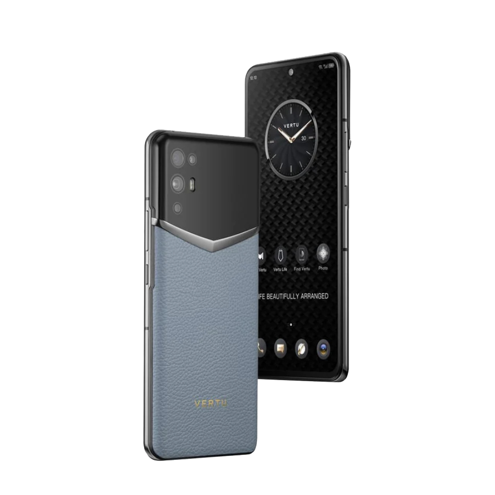 iVERTU Calfskin 5G Phone - Ice Blue