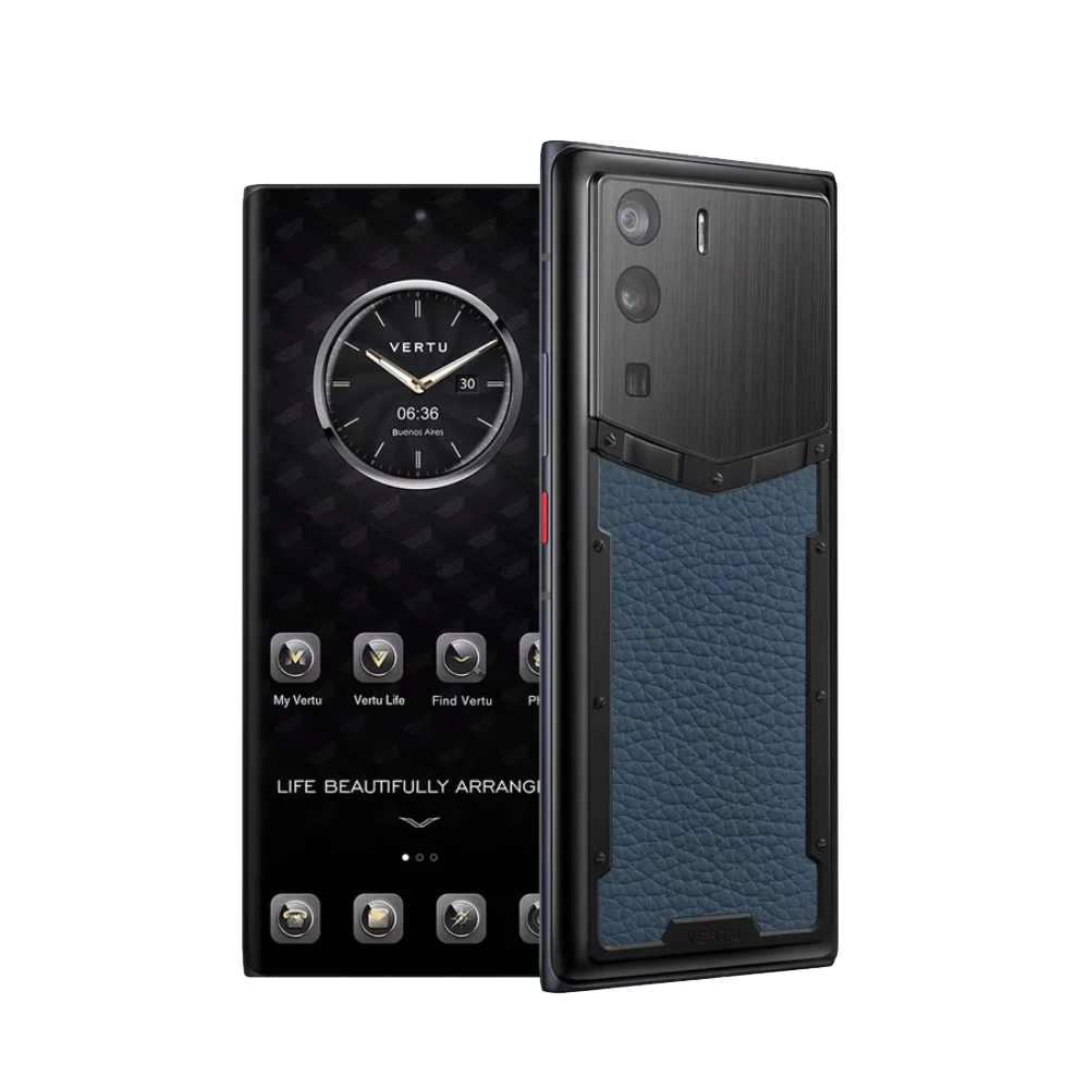 METAVERTU Calfskin 5G Web3 Phone - Blue