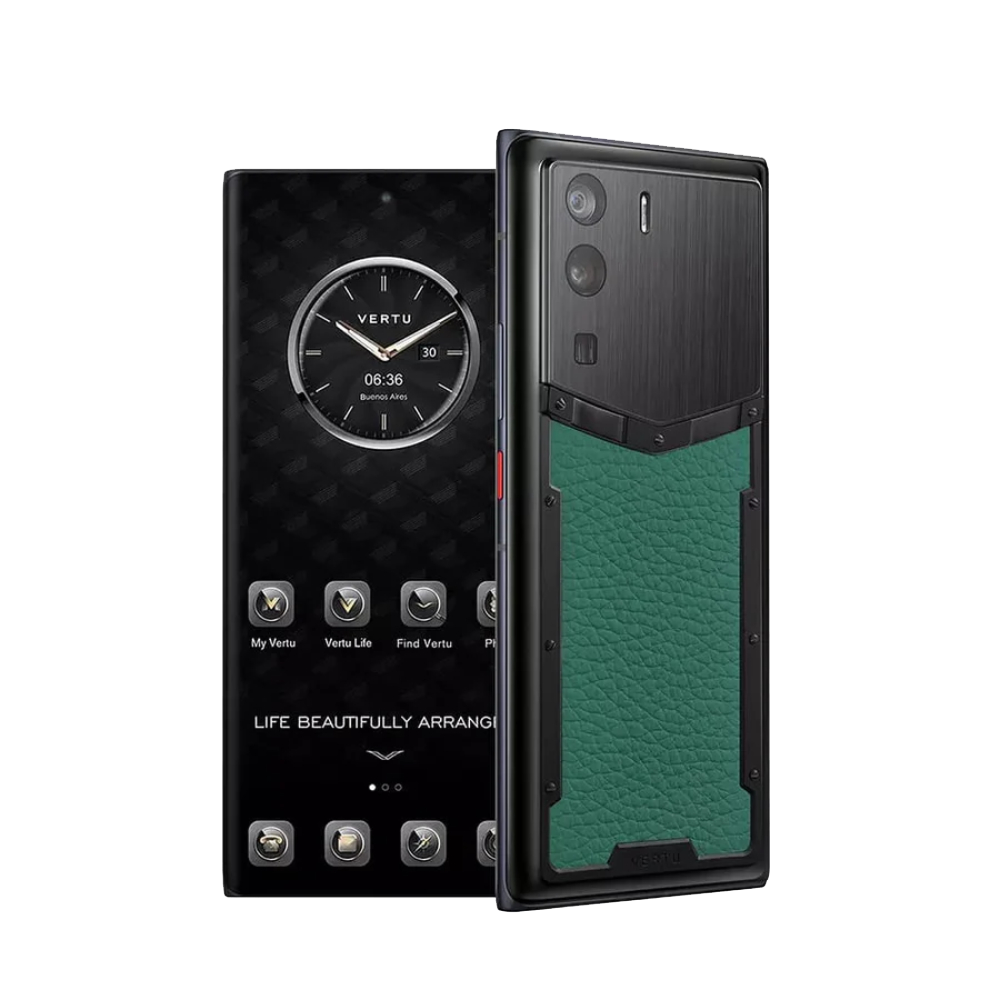 METAVERTU Calfskin 5G Web3 Phone - Vienna Green