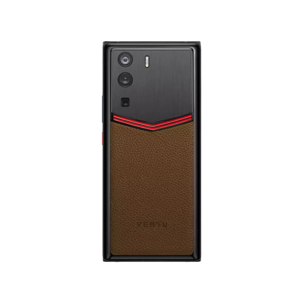 METAVERTU Enameled Calfskin 5G Web3 Phone - Brown