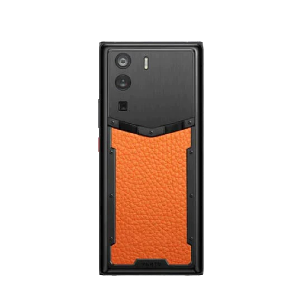 METAVERTU Calfskin 5G Web3 Phone - Dawning Orange