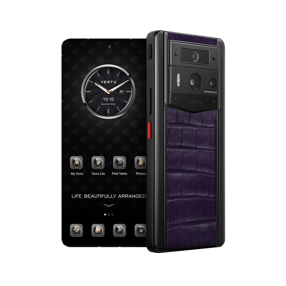 METAVERTU 2 Alligator Skin Web3 AI Phone - Grape Purple