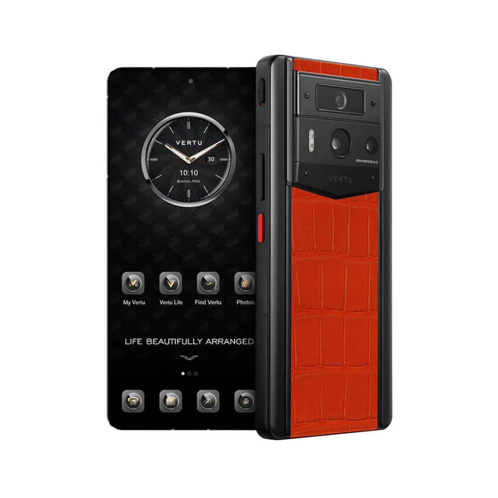 METAVERTU 2 Alligator Skin Web3 AI Phone - Phoenix Orange