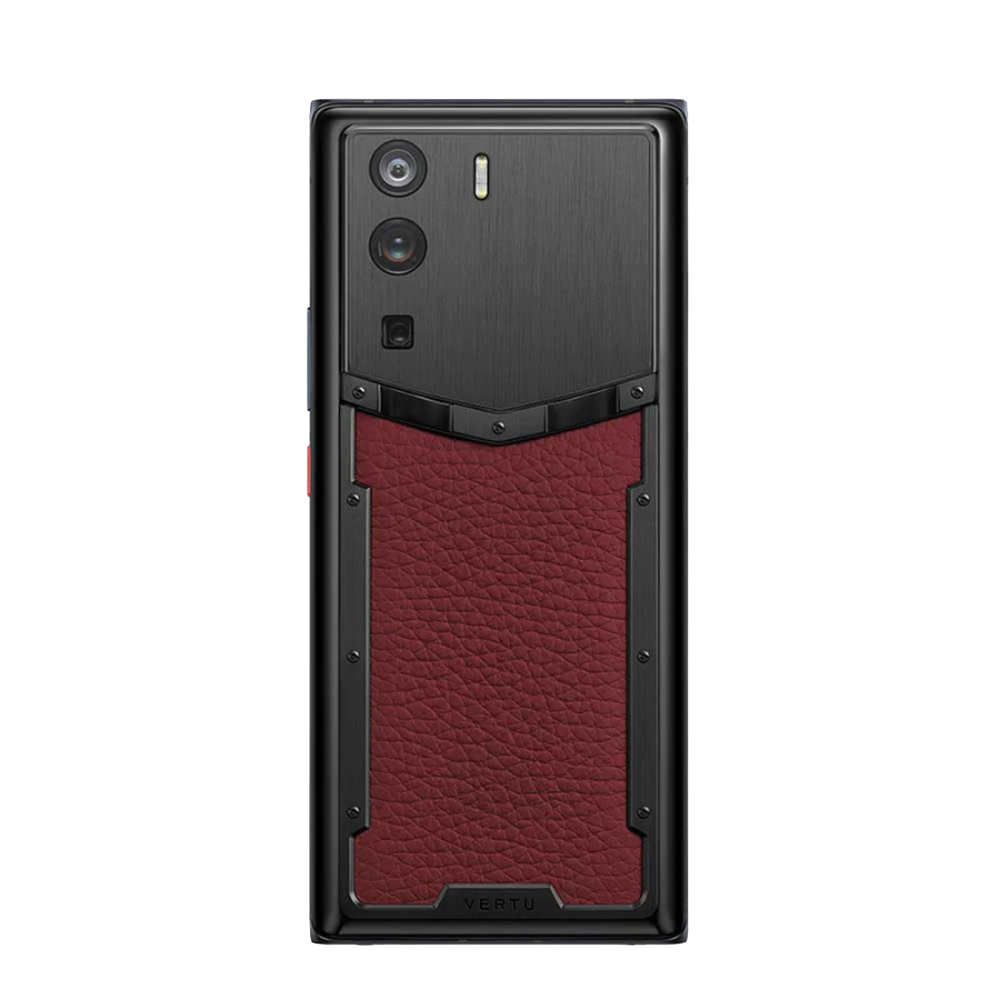 METAVERTU Calfskin 5G Web3 Phone - Raspberry Red