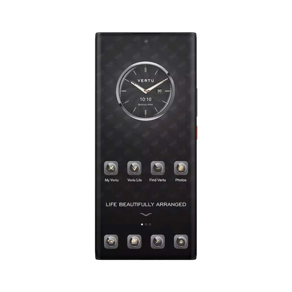 METAVERTU Race Track Design Alligator Skin 5G Web3 Phone - Black