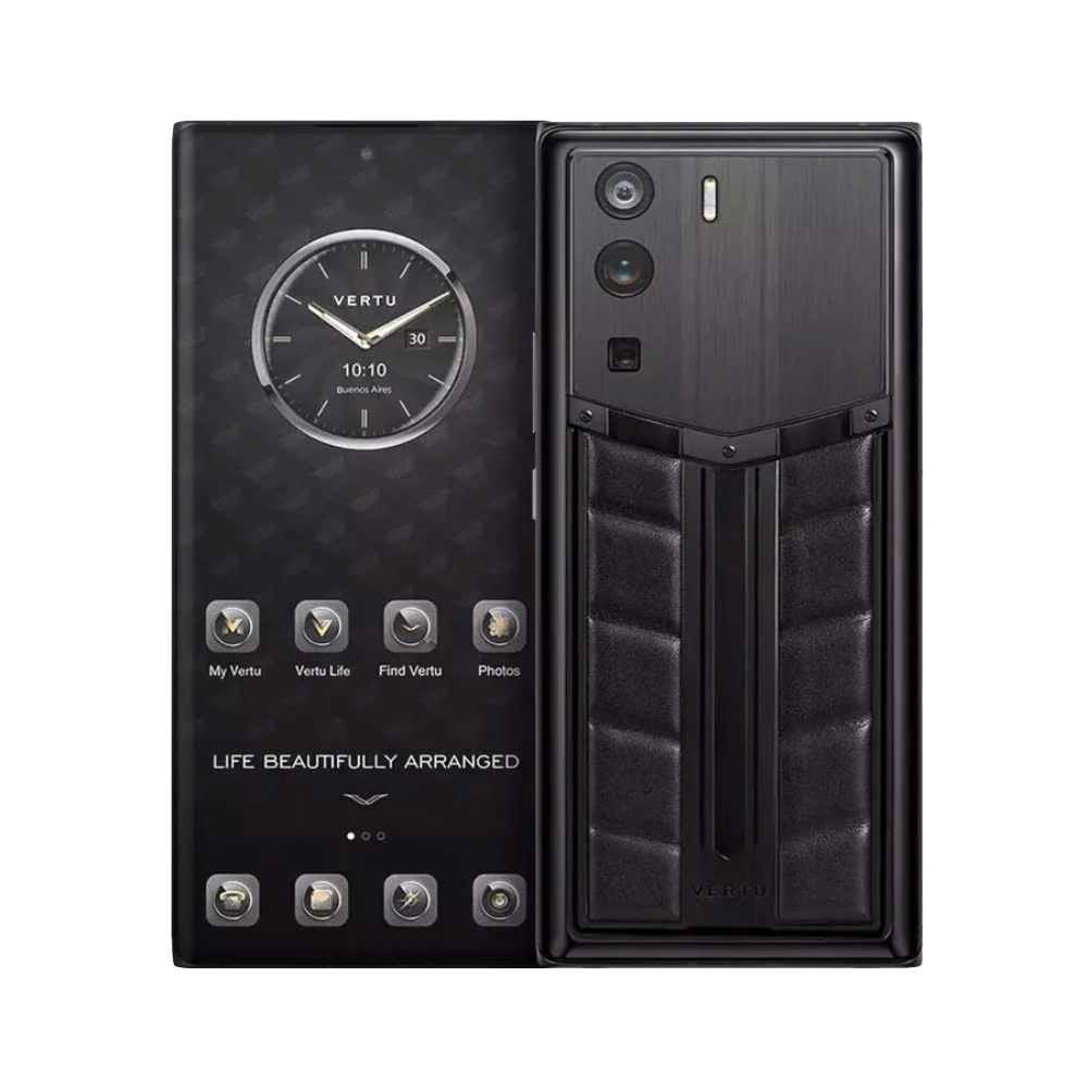 METAVERTU Race Track Design Calfskin 5G Web3 Phone - Black