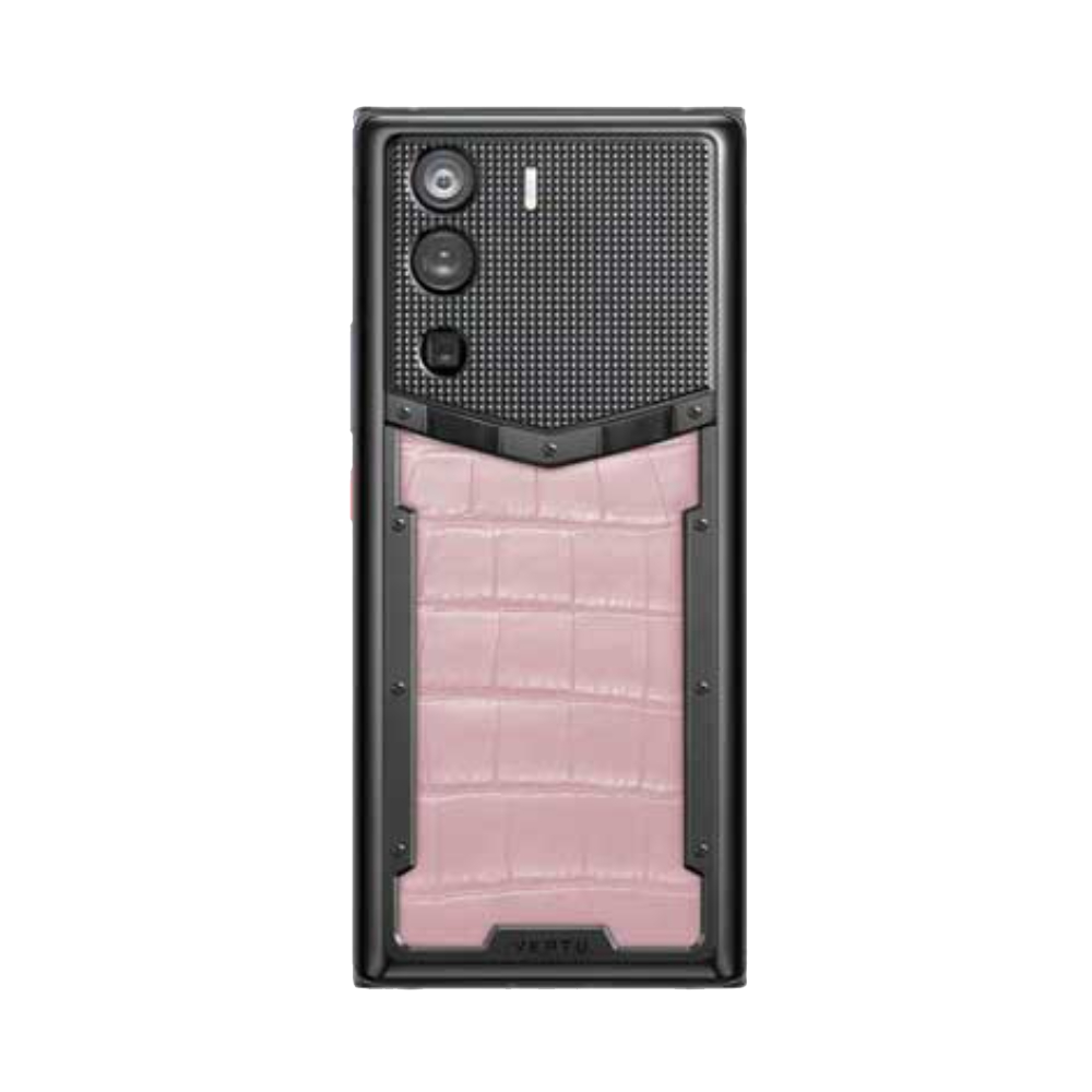 METAVERTU Alligator Skin 5G Web3 Phone - Sakura Pink