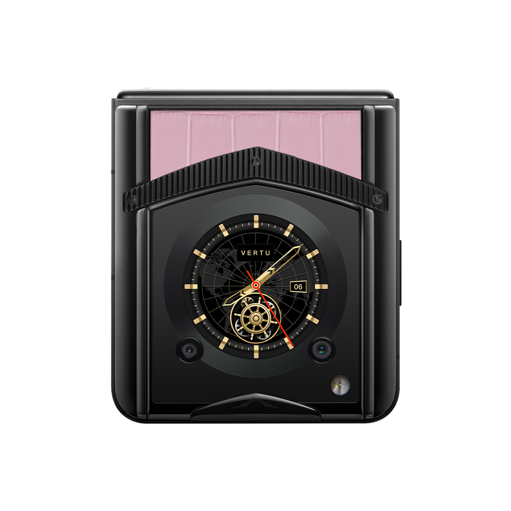 VERTU® IRONFLIP Sakura Pink Alligator Skin