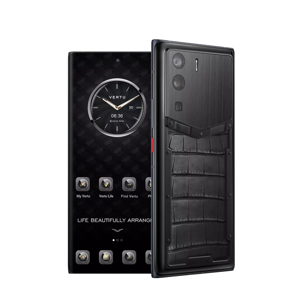 METAVERTU Basic Alligator Skin 5G Web3 Phone - Black