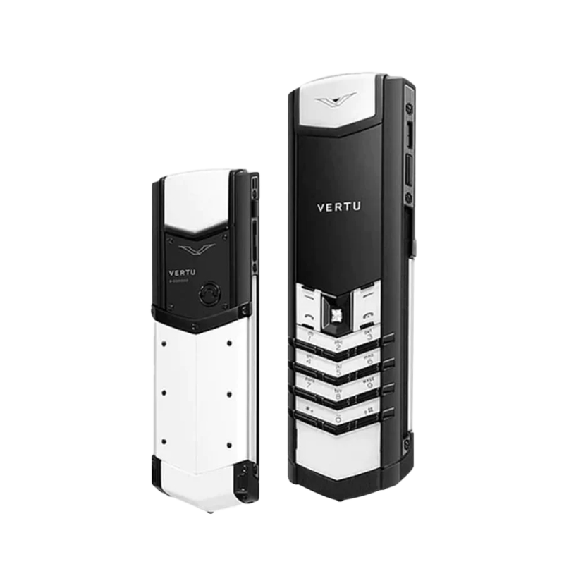 Signature V Ceramic Keypad Phone - Black & White