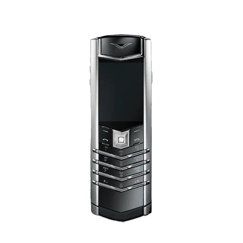 Signature V Stainless Steel Phone - Pure Silver